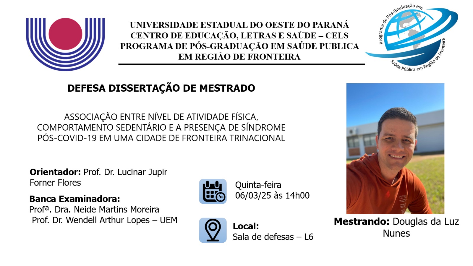 Convite Defesa de Dissertação
